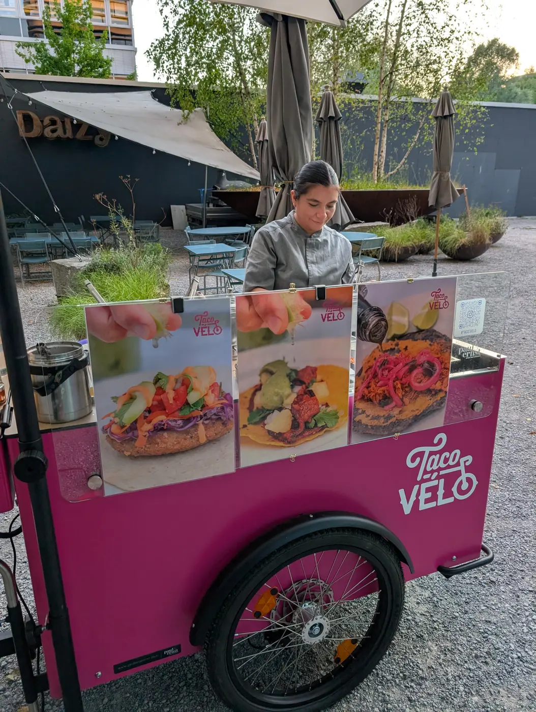 Taco Velo bike setup in service